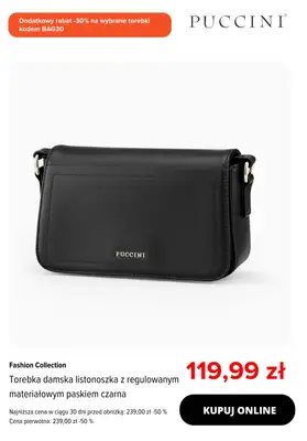 Puccini - gazetka promocyjna Dodatkowe -30% na wybrane torebki od wtorku 30.09  - strona 6