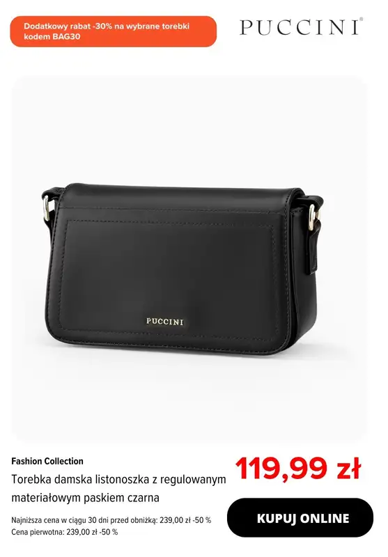 Puccini - gazetka promocyjna Dodatkowe -30% na wybrane torebki od wtorku 30.09  - strona 6