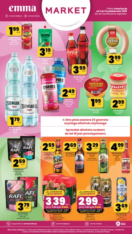 emma MARKET - gazetka promocyjna Plakaty promocyjne od czwartku 02.10 do środy 15.10 - strona 3
