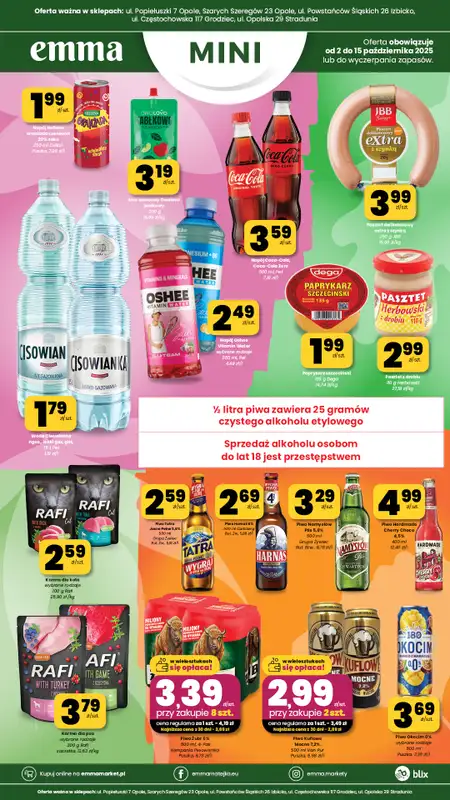 emma MARKET - gazetka promocyjna Plakaty promocyjne - Emma Mini od czwartku 02.10 do środy 15.10 - strona 3