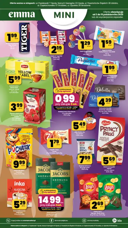 emma MARKET - gazetka promocyjna Plakaty promocyjne - Emma Mini od czwartku 02.10 do środy 15.10 - strona 2