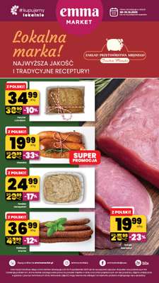 emma MARKET - gazetka promocyjna Plakat promocyjny od czwartku 09.10 do środy 15.10