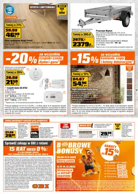OBI - gazetka promocyjna Gazetka od środy 01.10 do wtorku 21.10 - strona 12