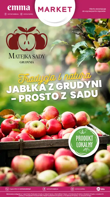 emma MARKET - gazetka promocyjna Jabłka z Grudyni - prosto z sadu  