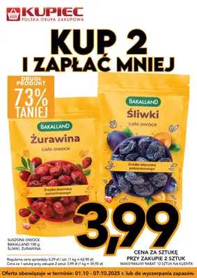 Kupiec - gazetka promocyjna Promopaki od środy 01.10 do wtorku 07.10 - strona 2