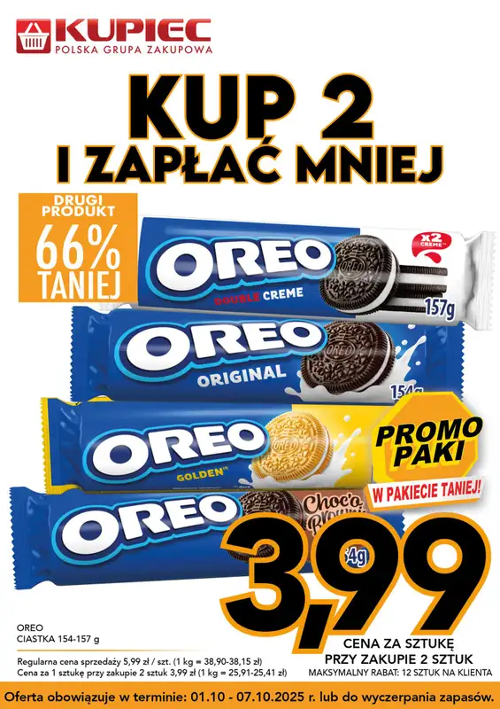 Kupiec - gazetka promocyjna Promopaki od środy 01.10 do wtorku 07.10 - strona 8