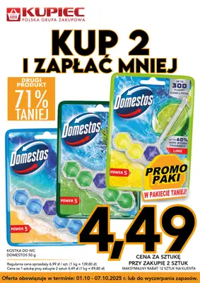 Kupiec - gazetka promocyjna Promopaki od środy 01.10 do wtorku 07.10 - strona 4