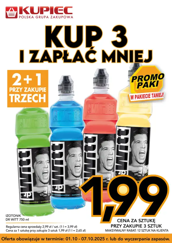 Kupiec - gazetka promocyjna Promopaki od środy 01.10 do wtorku 07.10 - strona 5