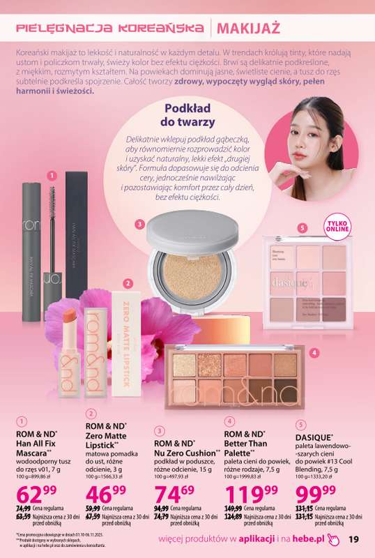 Hebe - gazetka promocyjna Korea i Japonia, rytuały piękna od środy 01.10 do piątku 31.10 - strona 19