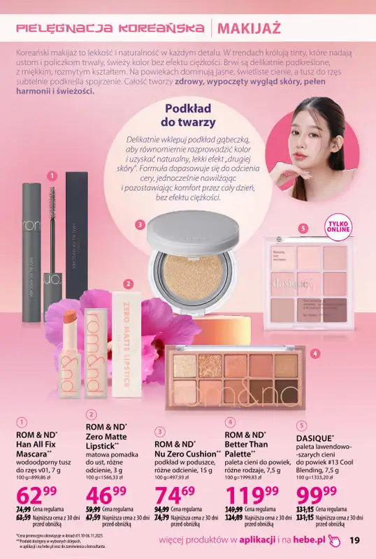 Hebe - gazetka promocyjna Korea i Japonia, rytuały piękna od środy 01.10 do piątku 31.10 - strona 19