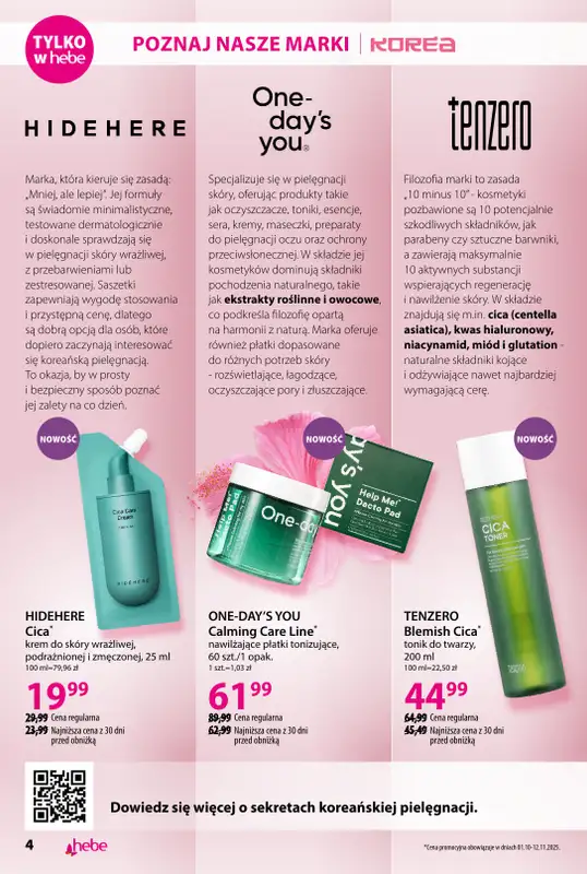 Hebe - gazetka promocyjna Korea i Japonia, rytuały piękna od środy 01.10 do piątku 31.10 - strona 4