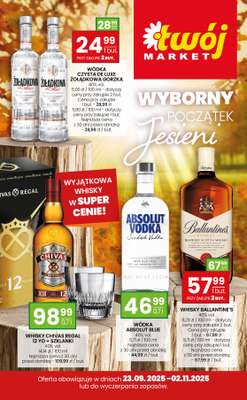 Twój Market - gazetka promocyjna Gazetka alkoholowa od środy 01.10 do niedzieli 02.11 Twój Market - gazetka promocyjna Gazetka alkoholowa od środy 01.10 do niedzieli 02.11