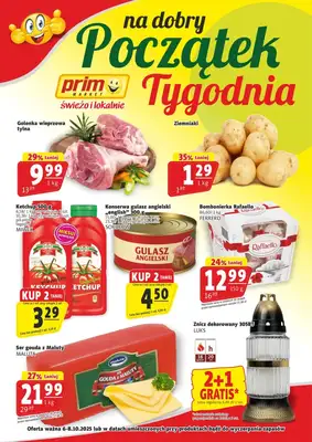 Prim Market - gazetka promocyjna Na dobry początek tygodnia od poniedziałku 06.10 do środy 08.10