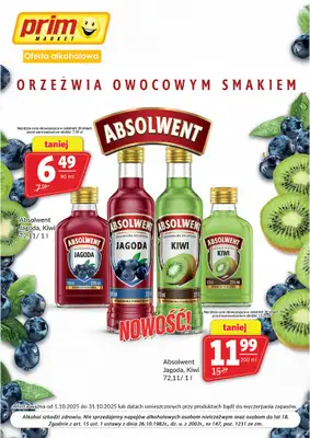 Prim Market - gazetka promocyjna Oferta alkoholowa od środy 01.10 do piątku 31.10