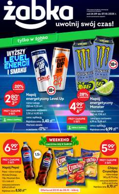 Żabka - gazetka promocyjna Gazetka od środy 24.09 do wtorku 07.10