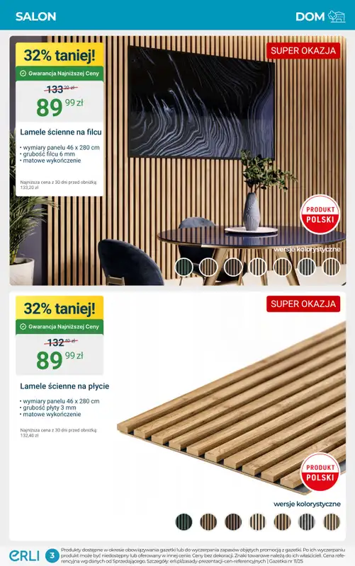 Erli - gazetka promocyjna TOP OKAZJE – meble i aranżacja wnętrz! od czwartku 02.10 do niedzieli 12.10 - strona 3