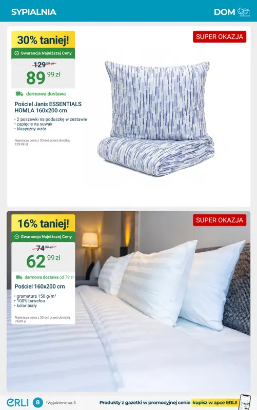 Erli - gazetka promocyjna TOP OKAZJE – meble i aranżacja wnętrz! od czwartku 02.10 do niedzieli 12.10 - strona 8