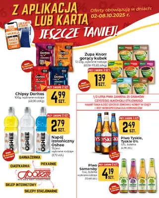 Społem Częstochowa - gazetka promocyjna Plakaty promocyjne od czwartku 02.10 do środy 08.10