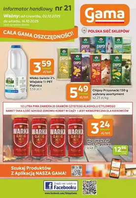 Gama - gazetka promocyjna Gazetka od czwartku 02.10 do wtorku 14.10