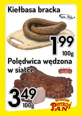 Delikatesy Piotruś Pan - gazetka promocyjna Plakaty promocyjne od środy 01.10 do środy 08.10