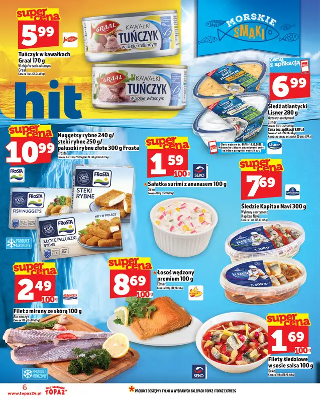 TOPAZ - gazetka promocyjna Gazetka od czwartku 09.10 do środy 15.10 - strona 6