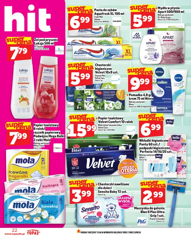 TOPAZ - gazetka promocyjna Gazetka od czwartku 09.10 do środy 15.10 - strona 22