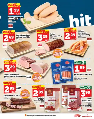 TOPAZ - gazetka promocyjna Gazetka od czwartku 09.10 do środy 15.10 - strona 11 TOPAZ - gazetka promocyjna Gazetka od czwartku 09.10 do środy 15.10 - strona 11