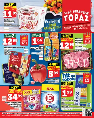 TOPAZ - gazetka promocyjna Gazetka od czwartku 09.10 do środy 15.10 TOPAZ - gazetka promocyjna Gazetka od czwartku 09.10 do środy 15.10