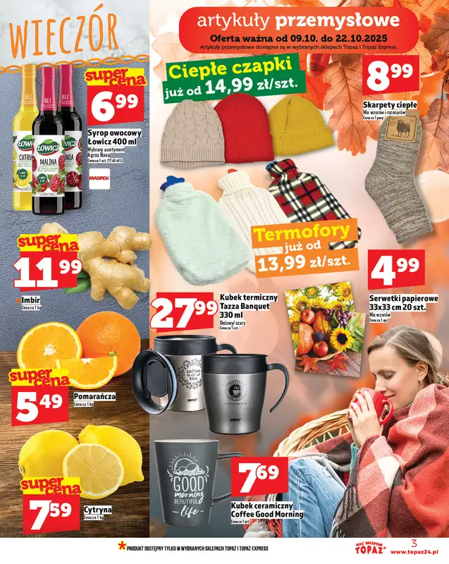 TOPAZ - gazetka promocyjna Gazetka od czwartku 09.10 do środy 15.10 - strona 3