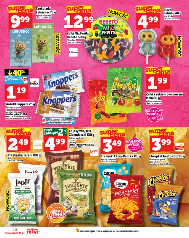TOPAZ - gazetka promocyjna Gazetka od czwartku 09.10 do środy 15.10 - strona 18
