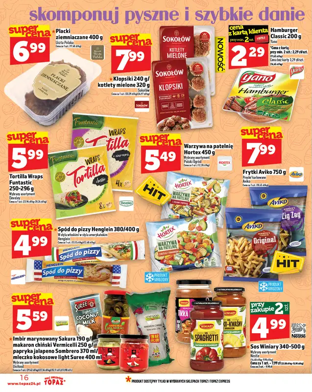 TOPAZ - gazetka promocyjna Gazetka od czwartku 09.10 do środy 15.10 - strona 16