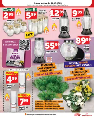 TOPAZ - gazetka promocyjna Gazetka od czwartku 09.10 do środy 15.10 - strona 27 TOPAZ - gazetka promocyjna Gazetka od czwartku 09.10 do środy 15.10 - strona 27