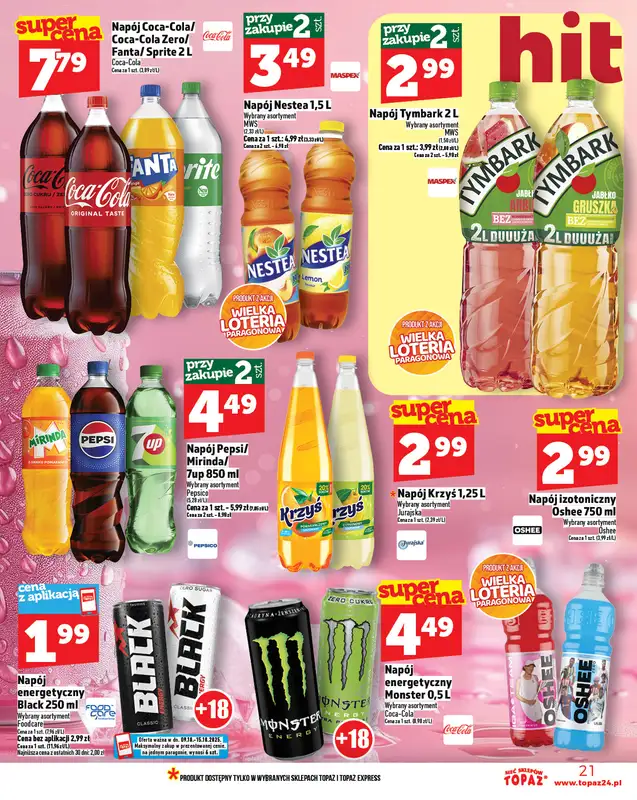 TOPAZ - gazetka promocyjna Gazetka od czwartku 09.10 do środy 15.10 - strona 21