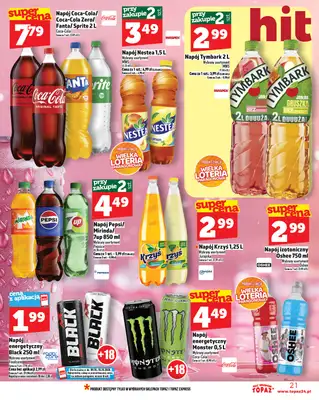 TOPAZ - gazetka promocyjna Gazetka od czwartku 09.10 do środy 15.10 - strona 21 TOPAZ - gazetka promocyjna Gazetka od czwartku 09.10 do środy 15.10 - strona 21