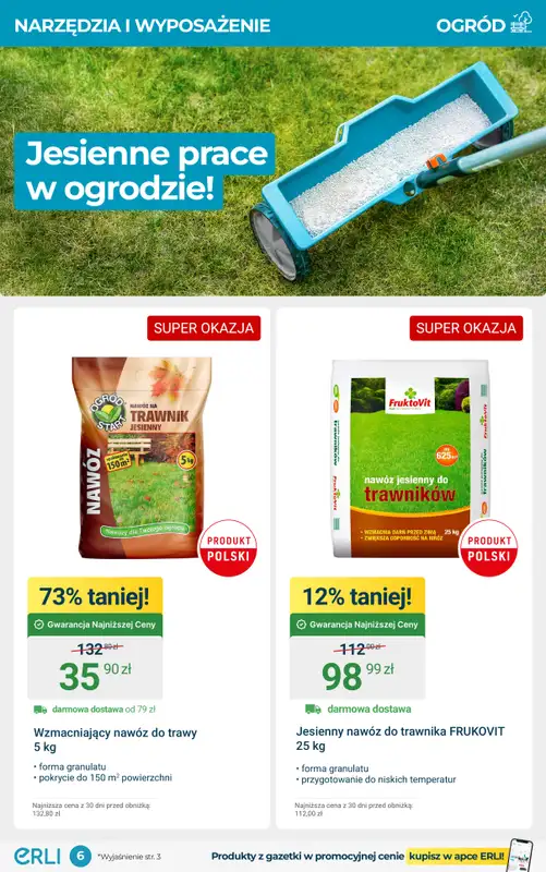 Erli - gazetka promocyjna Hity cenowe – narzędzia, warsztat i ogród! od soboty 04.10 do niedzieli 12.10 - strona 6