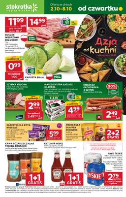 Stokrotka - gazetka promocyjna Gazetka Supermarket od czwartku 02.10 do środy 08.10
