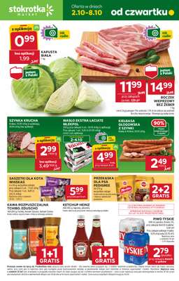 Stokrotka - gazetka promocyjna Gazetka Market od czwartku 02.10 do środy 08.10