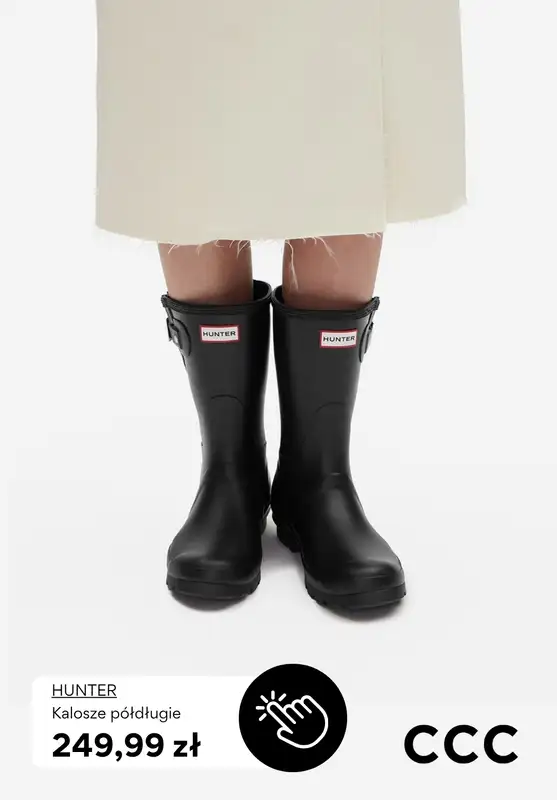 CCC - gazetka promocyjna Kalosze marki HUNTER od środy 01.10 do czwartku 09.10 - strona 5