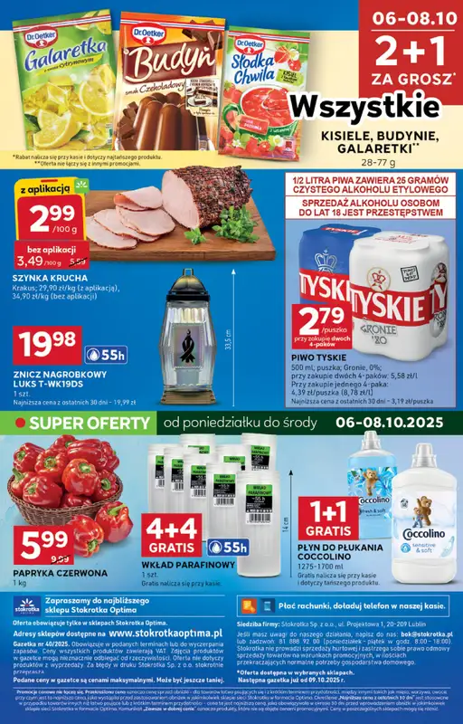 Stokrotka - gazetka promocyjna Gazetka Optima od czwartku 02.10 do środy 08.10 - strona 16