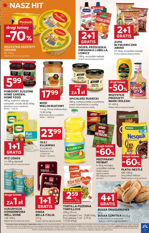 Stokrotka - gazetka promocyjna Gazetka Optima od czwartku 02.10 do środy 08.10 - strona 11