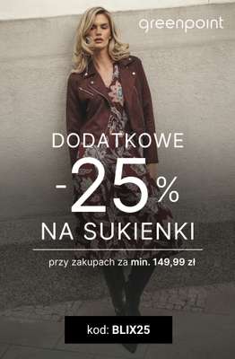 Greenpoint - gazetka promocyjna Extra -25% na sukienki za min. 149,99 zł od czwartku 02.10 