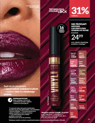 AVON - gazetka promocyjna Katalog Październik 2025 od środy 01.10 do piątku 31.10 - strona 57 AVON - gazetka promocyjna Katalog Październik 2025 od środy 01.10 do piątku 31.10 - strona 57