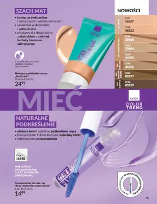 AVON - gazetka promocyjna Katalog Październik 2025 od środy 01.10 do piątku 31.10 - strona 75 AVON - gazetka promocyjna Katalog Październik 2025 od środy 01.10 do piątku 31.10 - strona 75