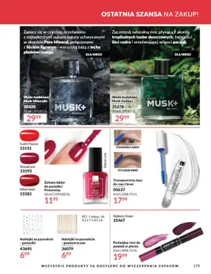 AVON - gazetka promocyjna Katalog Październik 2025 od środy 01.10 do piątku 31.10 - strona 179 AVON - gazetka promocyjna Katalog Październik 2025 od środy 01.10 do piątku 31.10 - strona 179