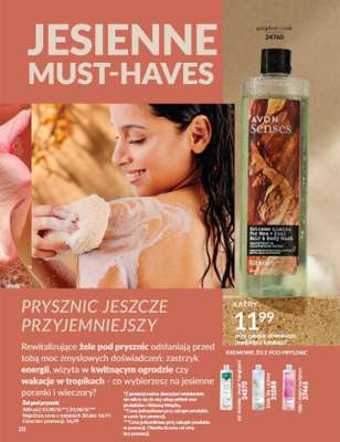 Avon Senses Żel pod prysznic grejpfrut i cedr