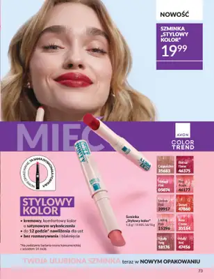AVON - gazetka promocyjna Katalog Październik 2025 od środy 01.10 do piątku 31.10 - strona 73 AVON - gazetka promocyjna Katalog Październik 2025 od środy 01.10 do piątku 31.10 - strona 73