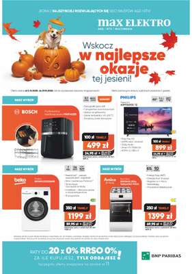 Max Elektro - gazetka promocyjna Gazetka od czwartku 02.10 do środy 29.10 Max Elektro - gazetka promocyjna Gazetka od czwartku 02.10 do środy 29.10