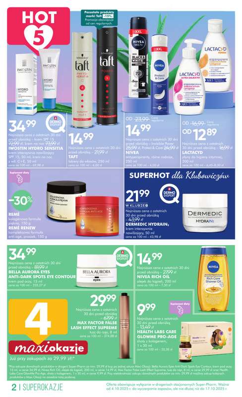 Super-Pharm - gazetka promocyjna Kompleksowe nawilżanie od soboty 04.10 do piątku 17.10 - strona 2