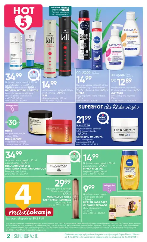 Super-Pharm - gazetka promocyjna Kompleksowe nawilżanie od soboty 04.10 do piątku 17.10 - strona 2
