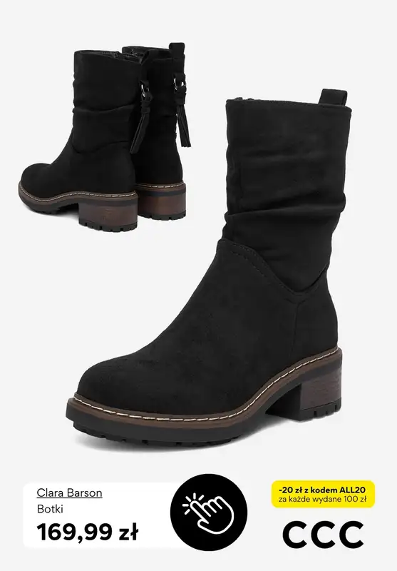 CCC - gazetka promocyjna -20 zł za każde wydane 100 zł od czwartku 02.10 do niedzieli 12.10 - strona 12